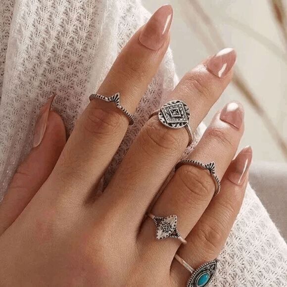 2/$21 Ladies Pink Aztec Ring - Picture 1 of 5